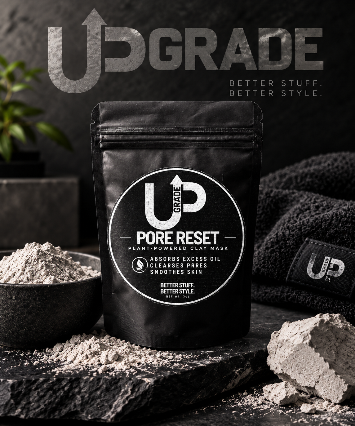 Upgrade Pore Reset: Plant-Powered, Water-Activated Clay Mask
